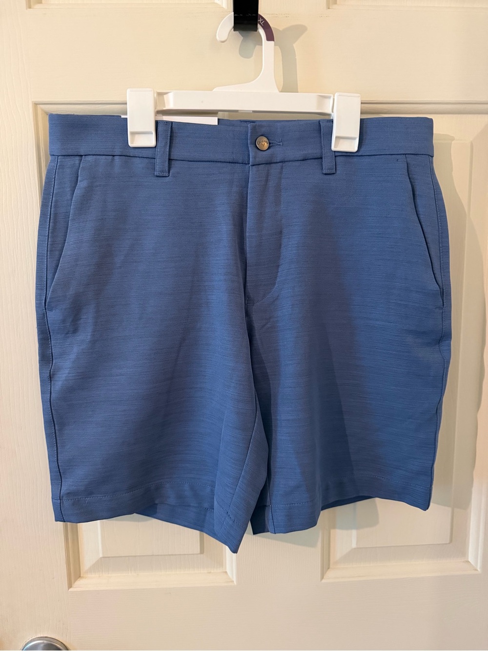 Callaway Slate Blue Flat-Front Golf Shorts